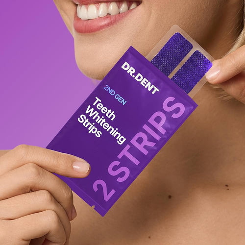 DR.DENT Purple Teeth Whitening Strips 42's Pack