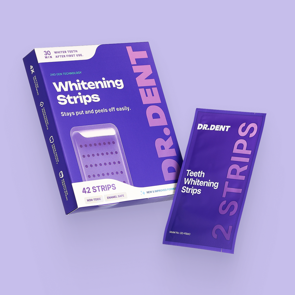 DR.DENT Purple Teeth Whitening Strips 42's Pack